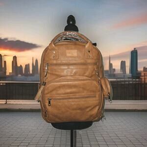 New ROSEGIN Vegan Leather Diaper Bag Backpack Waterproof Changing Pad $103